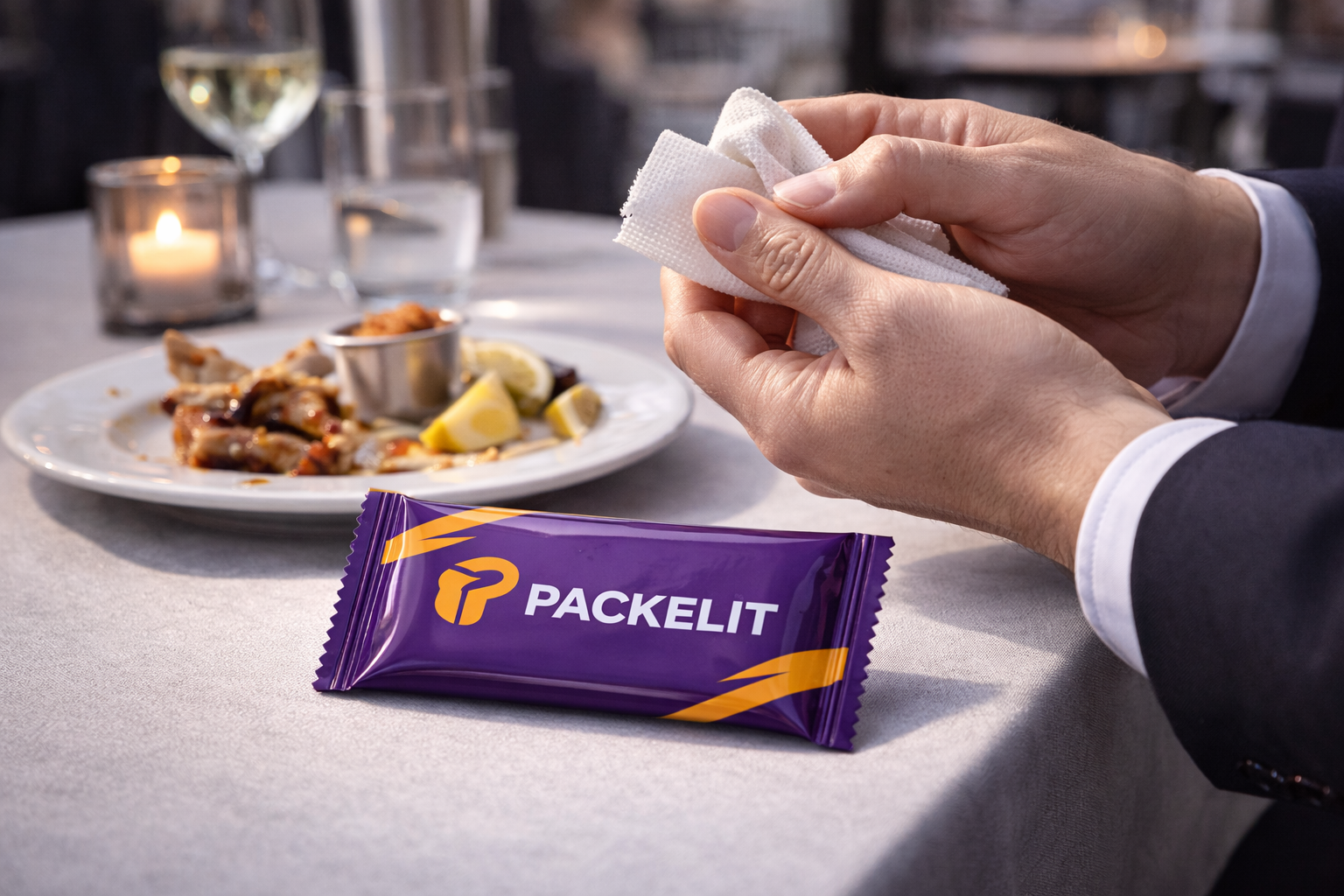 Avantages des lingettes rince-doigts personnalisées