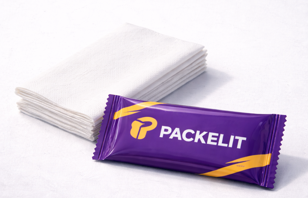 Lingettes personnalisées pour restaurants et traiteurs